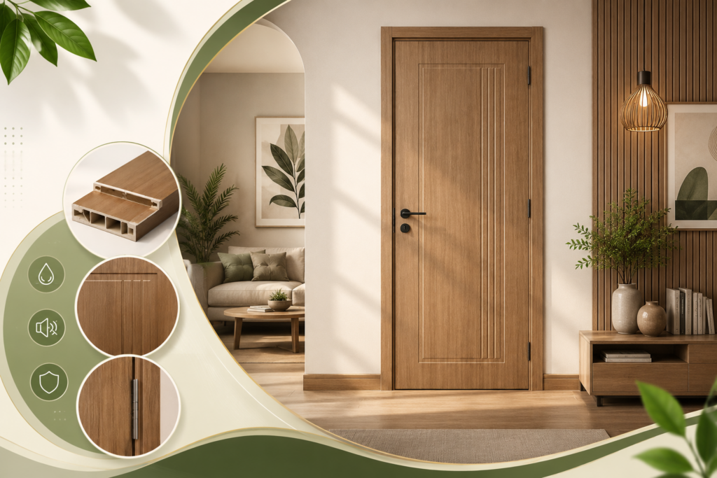 Nâng tầm không gian sống với cửa gỗ Composite