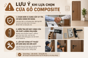 Lưu ý khi chọn cửa gỗ Composite