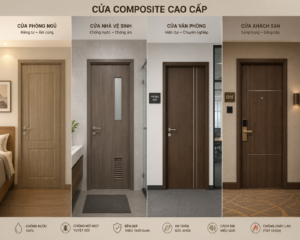 Ứng dụng thực tế của cửa Composite
