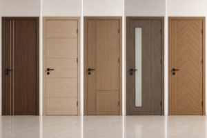 Các mẫu cửa gỗ công nghiệp phổ biến