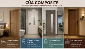 Cửa Composite đa dạng ứng dụng