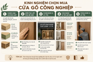 Kinh nghiệm chọn mua cửa gỗ công nghiệp