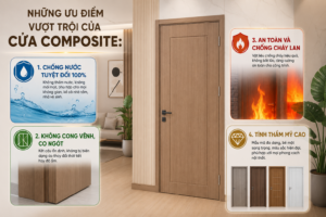 Những ưu điểm vượt trội của cửa Composite