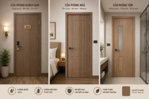 Ứng dụng thực tế của cửa nhựa giả gỗ