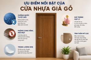 Ưu điểm nổi bật của cửa nhựa giả gỗ