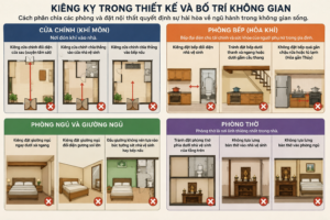 Kiêng kỵ trong thiết kế và bố trí không gian