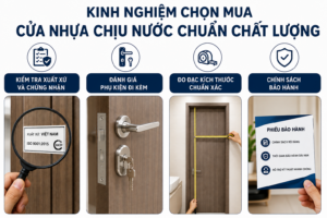 Kinh nghiệm chọn mua cửa nhựa chịu nước