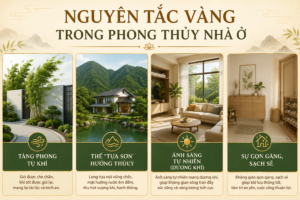 Nguyên tắc vàng trong phong thủy nhà ở