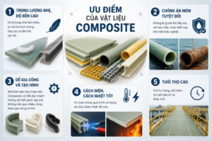 Ưu điểm của vật liệu Composite