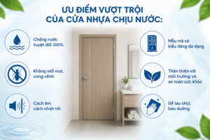 Ưu điểm vượt trội của cửa nhựa chịu nước