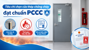 Tiêu chí chọn cửa thép chống cháy đạt chuẩn PCCC