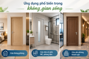 Ứng dụng phổ biến trong không gian sống