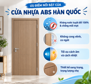 Ưu điểm nổi bật của cửa nhựa ABS Hàn Quốc